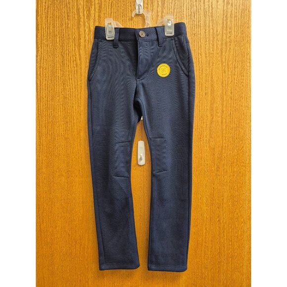 Boys Knit Fashion Pants Cat & Jack Navy Blue Size 5t With Reinforced Knees - Picture 7 of 9